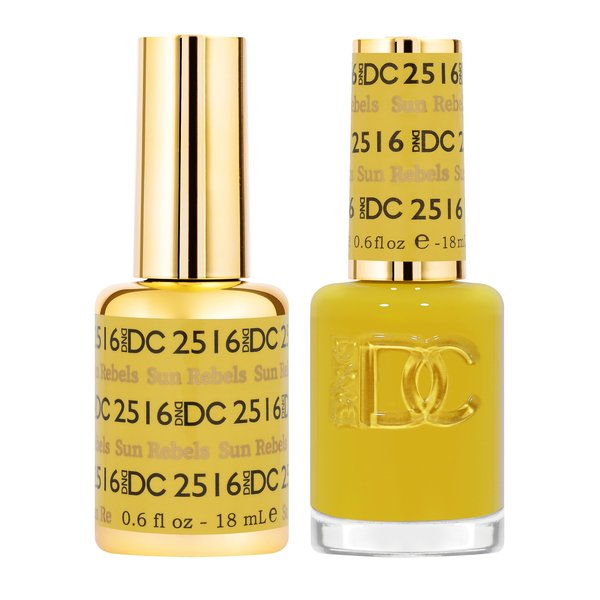 DND Gel Polish Set - 1 each of Gel Polish and Nail Polish, 2516 Sun Rebels, 0.5 Fl Oz