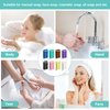 8 Pcs Soap Saver Pouch Body Scrubber Exfoliator and Soap Holder Loofah Soap Savers for Bar Soap Wash Soap Cover Soap Bag with Rope Exfoliating Sponge for Bath Shower Travel Face Hand Women, 8 Colors