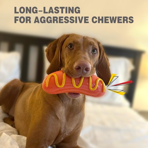 LiuMelinda Dog Chew Toys for Aggressive-Chewers - Indestructible Dog Toy for Aggressive Chewer，Tough Chew Toys for Dogs （Rubber）