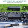 Outdoor Extension Cord Safety Cover, Diivoo 3 Pack Weatherproof Electrical Connection Box to Protect Outdoor Plug, Outlet, Socket, Christmas Holiday Decoration Light, Black