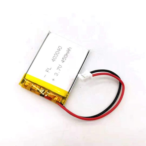 CaoDuRen Rechargeable 3.7V Li Lipo Lithium Polymer Ion Battery Pack with 2 Pin 2.0mm/1.25mm JST Connector (403040 450mAh 2.0Jst)