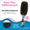 Wet Brush Shine Enhancer Paddle Brush, Marble Onyx - Hair Detangler Brush with Ultra Soft Bristles, Infused With Natural Argan Oil, Shiny Detangle & Smooth Hair, Wet or Dry, For All Hair Types