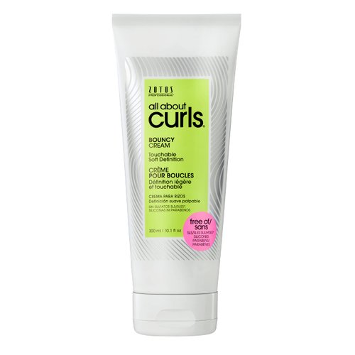 ALL ABOUT CURLS Bouncy Cream Styling | Touchable Soft Definition | Define, Moisturize, De-Frizz | All Curly Hair Types | Vegan & Cruelty Free | Sulfate Free | 10.1 Fl Oz