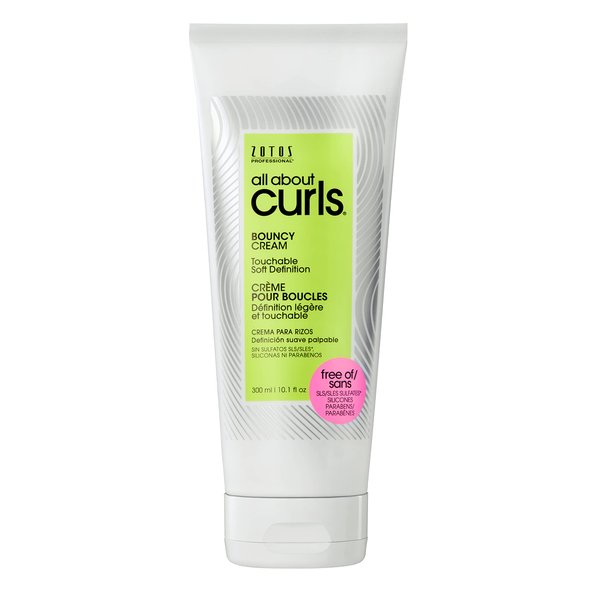 ALL ABOUT CURLS Bouncy Cream Styling | Touchable Soft Definition | Define, Moisturize, De-Frizz | All Curly Hair Types | Vegan & Cruelty Free | Sulfate Free | 10.1 Fl Oz