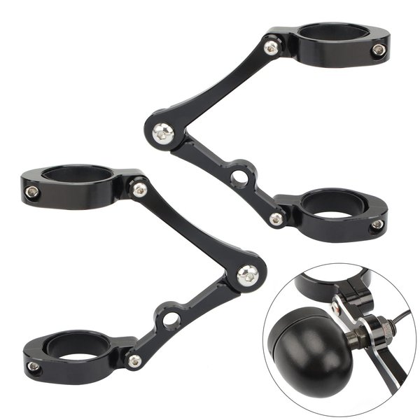 Motorcycle Headlight Bracket CNC 50mm-54mm Fork Head Lamp Holder for Cafe Racer Sportster Touring Softail Dyna Chopper Bobber Universal