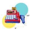 Boley Toy Cash Register with Scanner - Red and Blue Toddler Cash Register Toy for Kids with Calculator and Toy Credit Card Reader