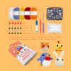 Coopay Crochet Kit for Beginners Kids Adults - Cute Penguin, Chicken, Rabbit & Fox, Complete Crochet Set with 4 Different Crochet Patterns, DIY Amigurumi Kit Crochet Animal Kit with Case & Instruction