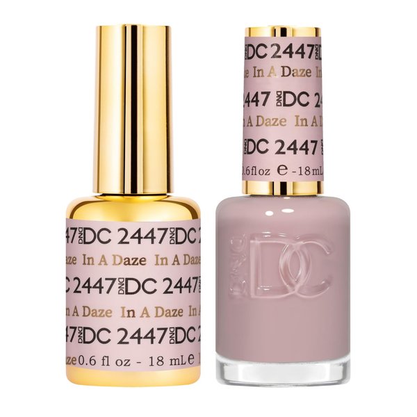 DND Gel DC Sheer Polish Set - 1 each of Gel Polish and Nail Polish, In A Daze, 0.5 Fl Oz