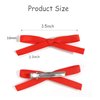 Ayesha 10PCS Red Hair Bows Clips Red Coquette Bows Clips Mini Bows Red Hair Ribbon for Women Girls Toddlers Tiny Bow Claw Clip for Thick Fine Hair