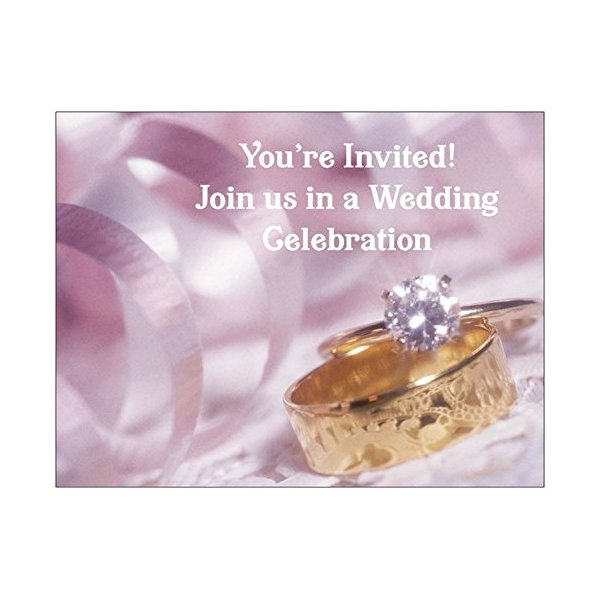 Wedding Rings Wedding Invitation - 50/Pack