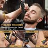 Hair Clippers for Men Cordless Hair Clipper Hair Trimmer Barber Clippers Zero Gapped T-Blade Hair Trimmer with LCD Display & Guide Combs Beard Cutting Kit Wireless Haircut Machine for Family