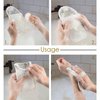 Linkidea 3 Pack Soap Saver Pouch, Flax Exfoliating Soap Bag Body Scrubber Exfoliator Sponge Holder Hanging Rope Bags for Bath or Shower