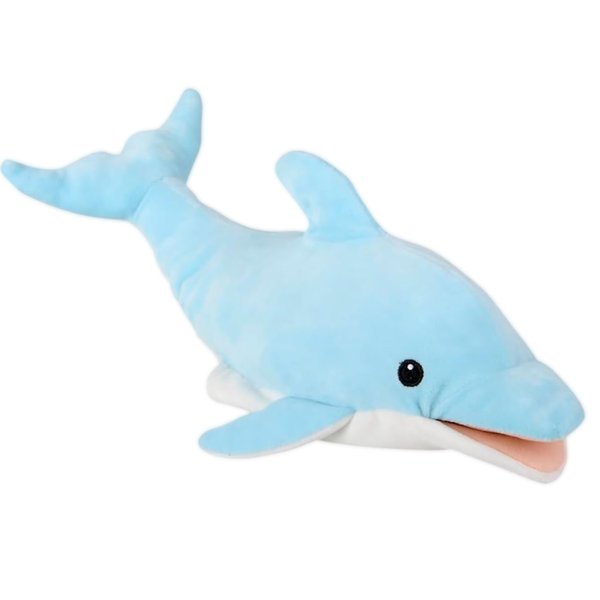 15” Animal Hand Puppets for Kids – Forest & Twelfth Hand Puppets to Spark Imaginations & Encourage Creative Play, Fun Animal Puppets for Kids Ages 0+ (Blue Dolphin)
