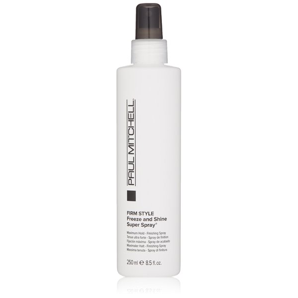Paul Mitchell Freeze and Shine Super Hairspray, Maximum Hold, Shiny Finish Hairspray, For Coarse Hair, 8.5 fl. oz.