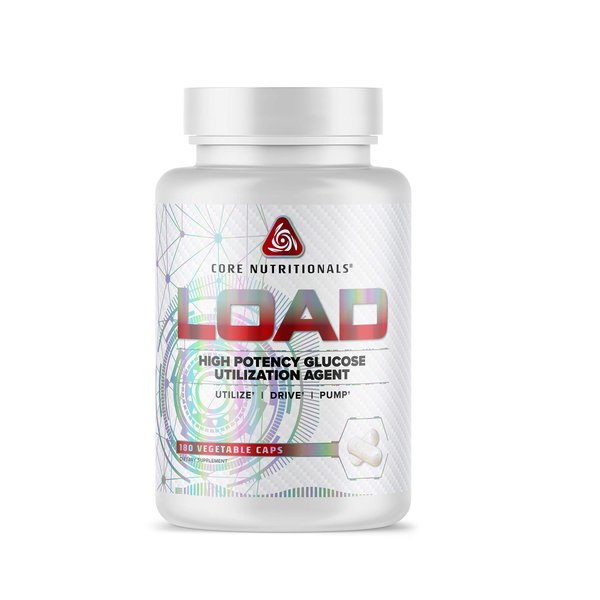 Core Nutritionals Load Platinum High Potency Glucose Utilization Agent with Berberine+Green Coffee Extract to Promote Carbohydrate Absorption and Glucose Disposal, (180 Caps)