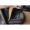 EDEALYN Luxury PU Leather Car Seat Cover Protector Front Car Seat Cover Seat Bottom Cover Single Seat Cover-Compatible with 90% Vehicles (Width 20.8× Deep21 × Thick 0.2 inch) (Beige)