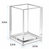 MaxGear Pen Holder 2 Pack Clear Acrylic Pencil Holder for Desk, Pen Cups for Desk Supplies Holders, Acrylic Cup Holder for Toothbrush, Straw, Makeup Brush Holder, School Home Office Desk Accessories
