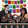 116 Ps Mexican Party Supplies 16 Guests Mexican Party Decorations Including Mexican Fiesta Party Paper Plates Dinner Plates Napkins Cups Set for Cinco De Mayo Mexican Party Decoration