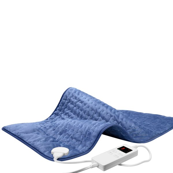 Electric Heating Pad for Back, Shoulder, Neck and Menstrual Pain Relief with 6 Timer & Temperature Options, Gift for Women, Peacock Blue
