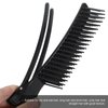 Beaupretty Hair Combs, 3 Pieces Hair Stylist Non Slip Hair Clips Comb Rat Tail Teasing Clip Comb Hair Coloring Styling Tools Highlighting Comb Hair Rollers for Salon Home (Black)