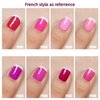 MEMEDA Nail Gel Polish,15ml Soak Off Hot Pink Neon Pink Nail Art Design Girls Salon Home Manicure Gift for Women