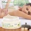Deluvia Dead Sea Salt Scrub, Moisturizing Gentle Exfoliating Scrub, Creamy Body Wash, Shower Scrub with Sweet Almond Oil, Dead Sea Salts and Essential Oils.