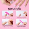 Black French Tips Press on Nails Short Square Thanksgiving False Nails 24Pcs Glossy White Curve Line Acrylic Fake Nails Gel Glue on Nails for Manicure Leaves Stick on Nails for Coquette Women Girls