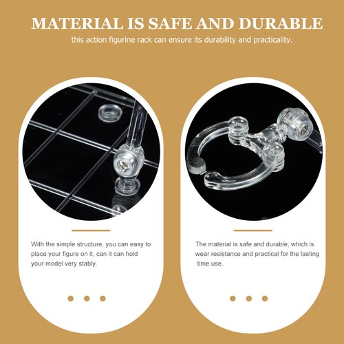 jojofuny 4pcs Action Figure Stands, Adjustable Action Figure, Doll Model Support Stand, Adjustable Doll Support, for Homes, Stores, Supermarkets, Shopping Malls, and Doll Shops