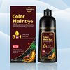 CSFDXD Instant Dark Coffee Hair Dye Shampoo 3 in 1 for Gray hair, Herbal Brown Hair Color Shampoo for Women and Men,100% Gray Hair Coverage,Dark Brown Hair Shampoo colors 500ml