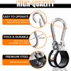 Ailbiuko Airpower Line Clamp Stainless Steel, Hanger Bracket Mounting Assembly Cushion Clamps for 3-in-One Wrap Air Hose Lines Kit