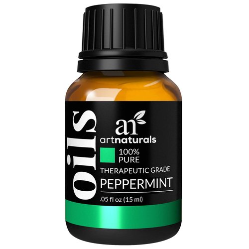 artnaturals 100% Pure Peppermint Essential Oil (.5 Fl Oz / 15ml) - Premium Therapeutic Grade Mentha Peperita - Fresh Mint for Hair Growth and Skin - Repel Mice and Spiders - Natural Rodent Repellent