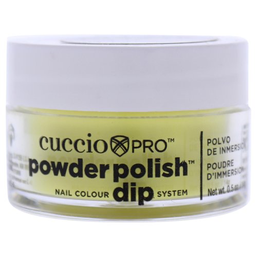 Cuccio Colour Powder Nail Polish - Lacquer For Manicures And Pedicures - Highly Pigmented Powder That Is Finely Milled - Durable Finish With A Flawless Rich Color - Bright Neon Yellow - 0.5 Oz