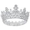 AOPRIE Victoria 1870s Crown for Women Silver Crystal Tiara for Girls Queen Crowns and Tiaras princess Hair Accessories for Wedding Prom Bridal Party Halloween Costume Christmas birthday Gifts