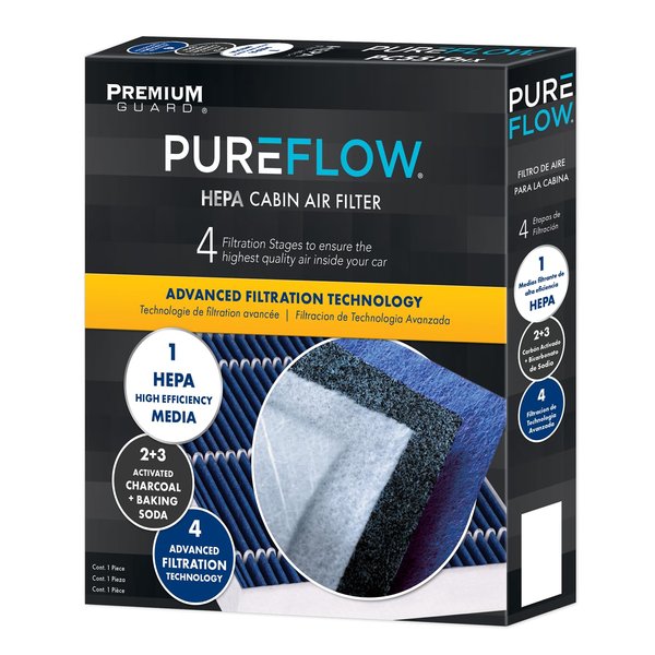 PureFlow HEPA Cabin Air Filter PC99273HX | Fits 2022-19 Kia Niro EV, 2019-17 Hyundai Ioniq