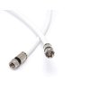 THE CIMPLE CO 25 Feet - Flexible RG6 Coaxial Cable for TV - RG6 Coax Cable for Internet - 25 FT Coaxial Cable for Internet - Double-Shielded Coax - Flexible Coaxial Cable - 25 Foot (7.5 Meters), White