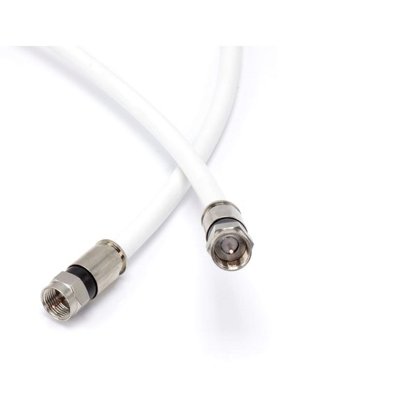 THE CIMPLE CO 25 Feet - Flexible RG6 Coaxial Cable for TV - RG6 Coax Cable for Internet - 25 FT Coaxial Cable for Internet - Double-Shielded Coax - Flexible Coaxial Cable - 25 Foot (7.5 Meters), White