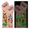 Partywind 190 Styles Luminous Hawaiian Luau Party Decorations, Glow Hawaiian Temporary Tattoos for Kids, Luau Tropical Pool Beach Party Supplies Favors (12 Sheets)