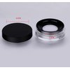 HLLMX 2 PCS Empty Loose Powder Container 10g Reusable Loose Powder Compact Case Make Compact Container DIY Makeup Powder Case with Sponge Powder PuffElasticated Net Sifter and Threaded Screw Lid(Black,Pink)