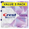 Crest 3D White Brilliance Teeth Whitening Toothpaste, Vibrant Peppermint, 3.5 Oz (Pack of 3)