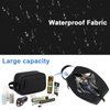 Travel Toiletry Bag for Men, PU Leather Toiletries Dopp Fit, Water Resistant Shaving Bags, Small Bathroom Hygiene Organizer Pouch, Gift For Mens Women Traveling Accessories