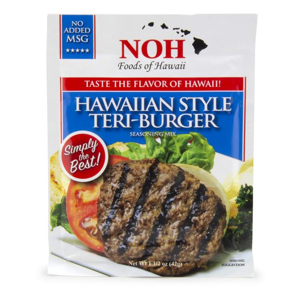 NOH Foods of Hawaii Hawaiian Style Teri-Burger Seasoning Mix - 1.5 Ounce (Pack of 12)