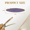 CHOISBEING Leather Hair Clip for Girl 2 Pack Cute Small Hair Clips for Women White Brown Tiny Hair Styling Pins