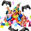 4 Packs Video Game Party Balloon Gamer Balloons 23.6 x 15.7 Inch Game on Balloons Video Game Controller Aluminum Foil Balloon for Gaming Birthday Party Decoration