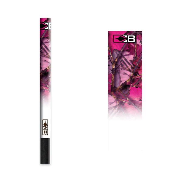 Bohning 4" Camo Arrow Wraps, X-Small, Pink Camo