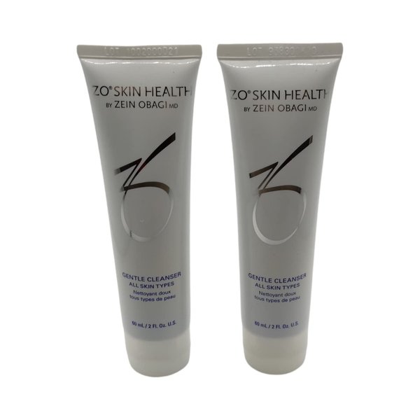ZO Skin Health Gentle Cleanser 2 x 2.0 Fl. Oz NO BOX for refreshed-feeling skin, 2 Ounce