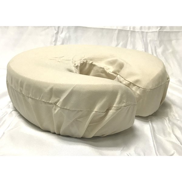 Therapist's Choice® Premium Deluxe Microfiber Massage Table Face Cradle Covers, 4pcs per package (Natural)