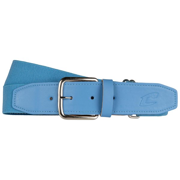 CHAMPRO mens With Leather Tab Brute Baseball Belt, Light Blue, Youth US