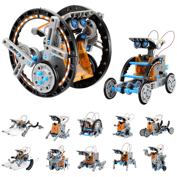 Sillbird 12in1 STEM Solar Robot Toys for Boys Age 8-12, Educational Science Building Toy Kits for Kids, Gifts for Boys and Girls Aged 8+ Years Old
