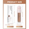 Highlighter Beauty Wand, Shimmer Liquid Face Body Highlighter Makeup Stick, Lightweight Waterproof Cream Contour Face Glowing Illuminator Makeup Pen for Women Girl- 04 Candlelight