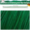 Iooleem 1000pcs Christmas Green Pipe Cleaners, Chenille Stems, Pipe Cleaners for Crafts, Pipe Cleaner Crafts, Art and Craft Suppl.